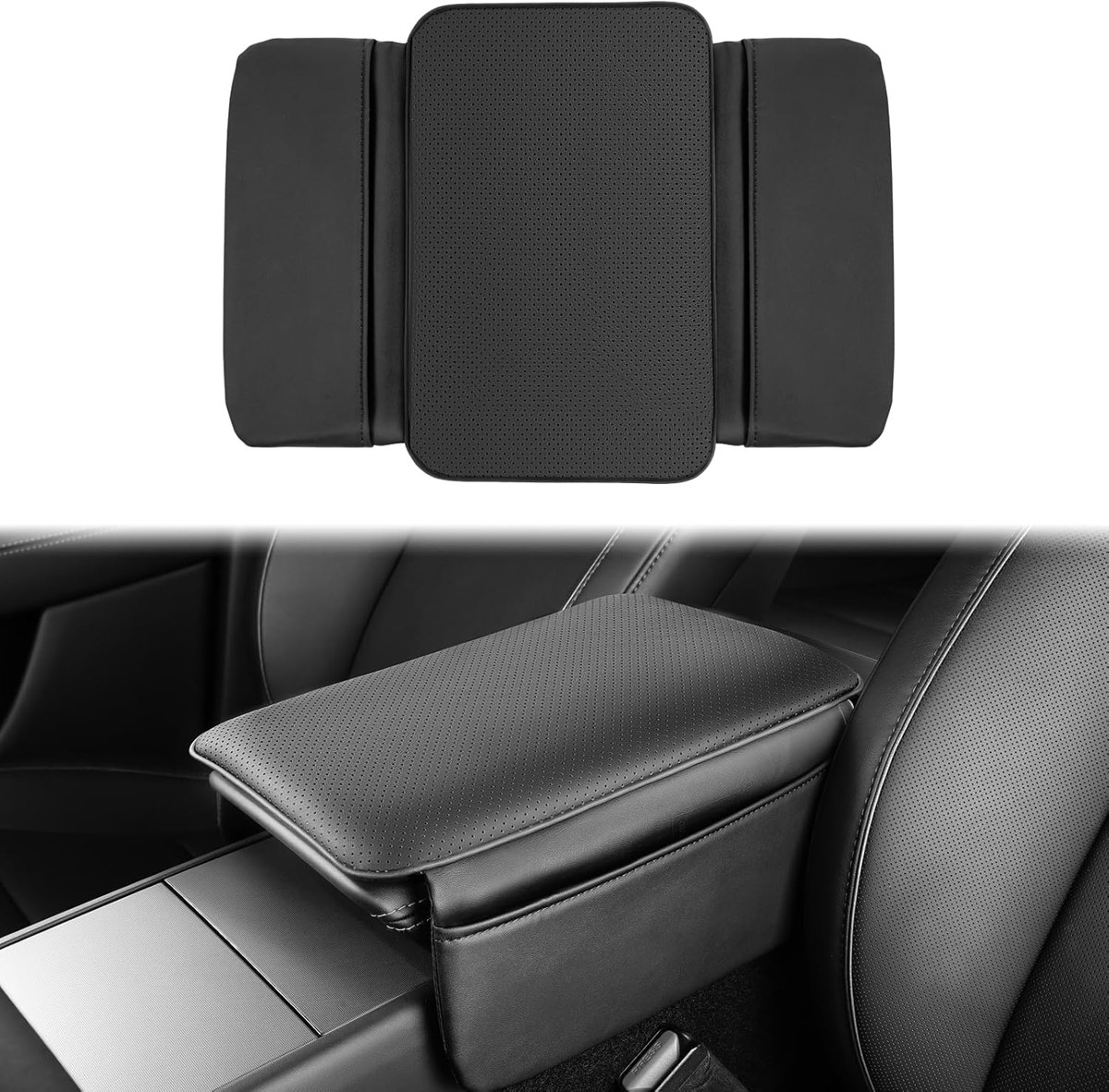 YONZEE Center Console Cover with Storage Pockets